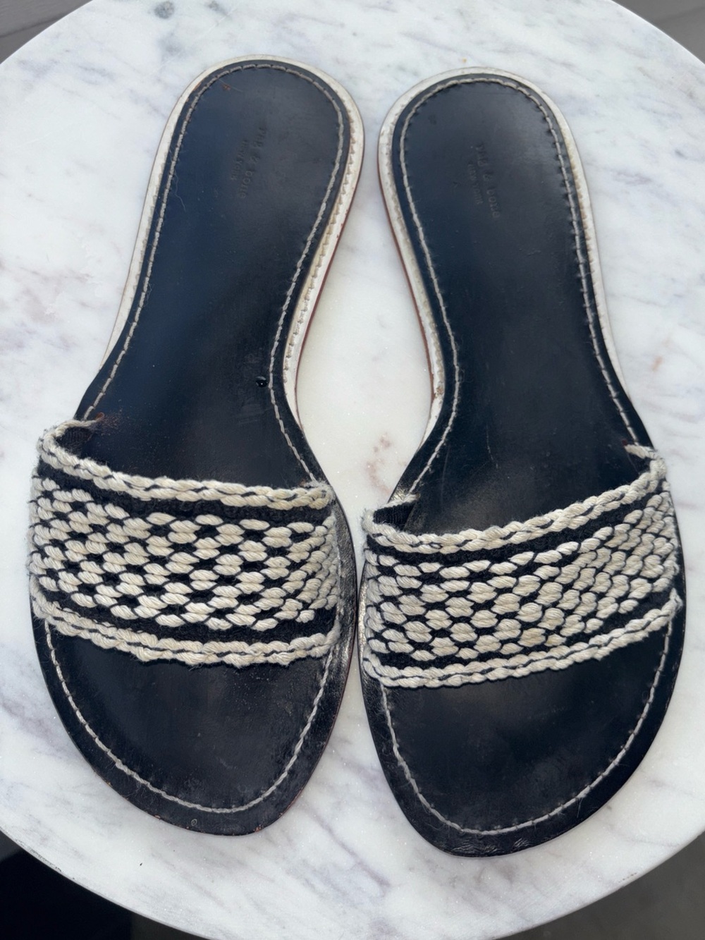 Rag & Bone Melrose Braided slide sandals Women’s Size 8 (38)